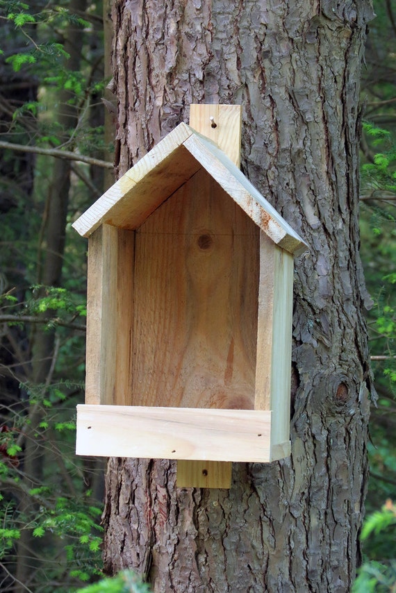 Items similar to RUSTIC BIRD HOUSE For Robins, Pheoebes and Barn Swallows on Etsy