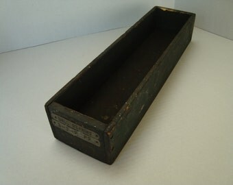 Vintage Green Wooden Drawer