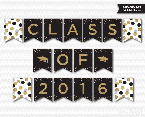 graduation banner graduation decorations by marleydesign