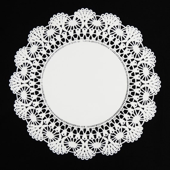 50 12 WHITE Cambridge PAPER Lace DOILIES Round