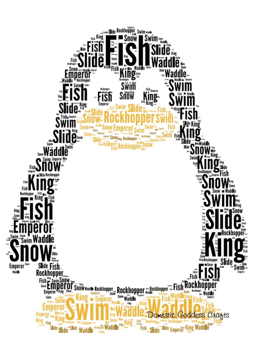 personalised-penguin-print-penguin-word-collage-penguin-word