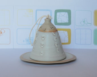 Ceramic bell Clay bell Handmade pottery bell Ceramic and pottery Handmade bell Decorative bell Stoneware bell Ceramic decor