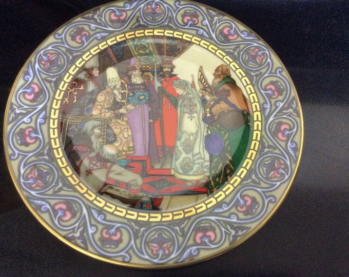 Villeroy and Boch Russian Fairy Tale Plate Snegurochka At The Court of Tsar Berendei