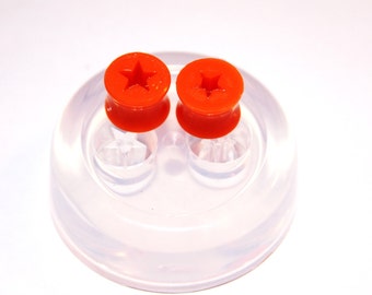Ear gauges and ear tunnels clear silicone mold for piercing Make at home resin plugs SIZE: 10mm 12mm 14mm 16mm 18mm 20mm.(1-16)