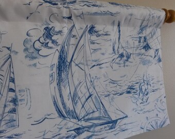 Sailboat Valance, Sailing Valance, Nautical Valance, Beach Valance, Boys Valance
