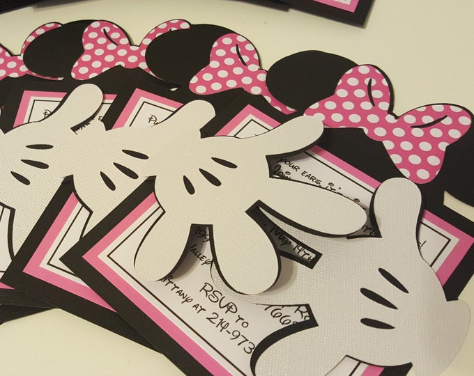 30x Minnie Mouse Invitations