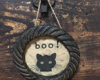 Blackened Round Beeswax Frame ONLY