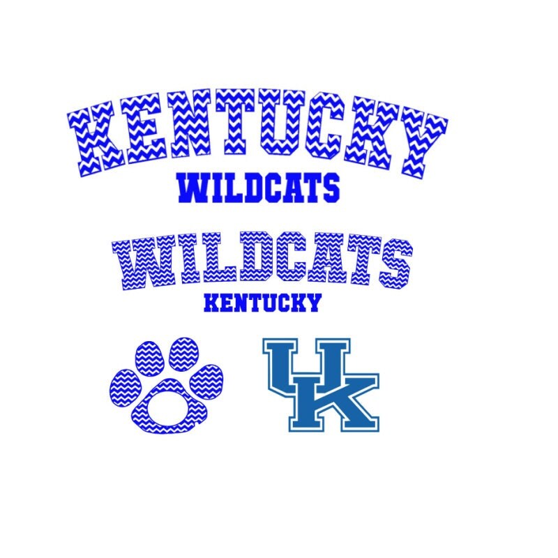 Download Kentucky Wildcats Spirit Jersey Set SVG Silhouette Studio PNG