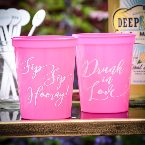 Personalized Bachelorette Party Cups Custom Stadium Cups