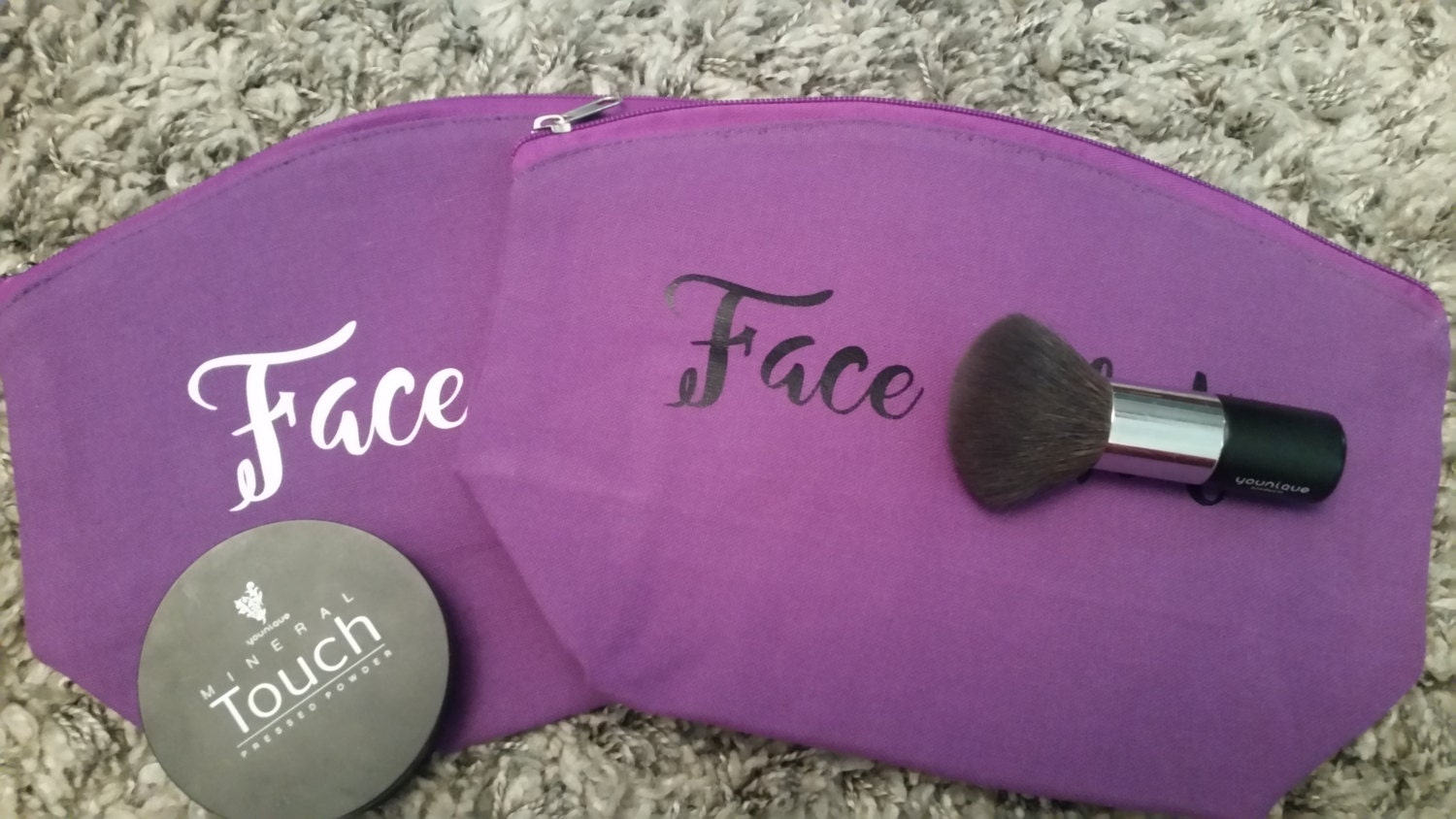 Make Up Bag Face Shit Bag Cosmetic Bag by BayouGiftsandUpcycle
