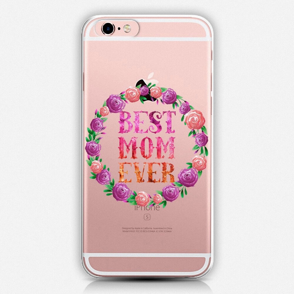Best Mom Ever Transparent Phone Case iPhone by NoondaybyTracey