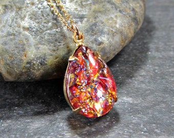 Opal Pendant Necklace