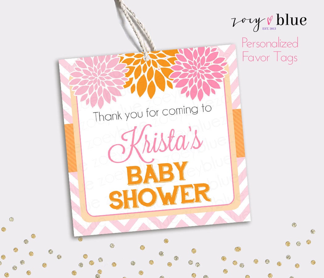 - Floral Bridal Shower Thank You Tags - Bridal Brunch Favors - Gift ...