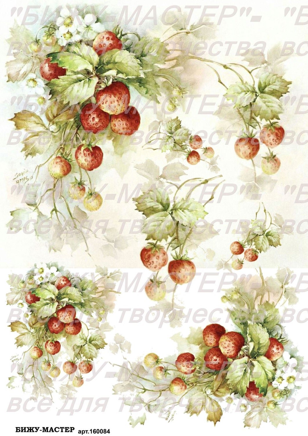 Rice paper decoupage 160084 vintage Decopatch by BijouMaster
