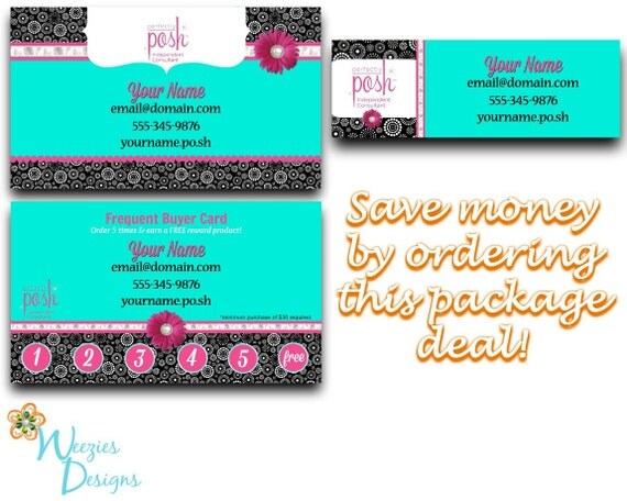 Perfectly Posh Business Package Business Card Direct Sales