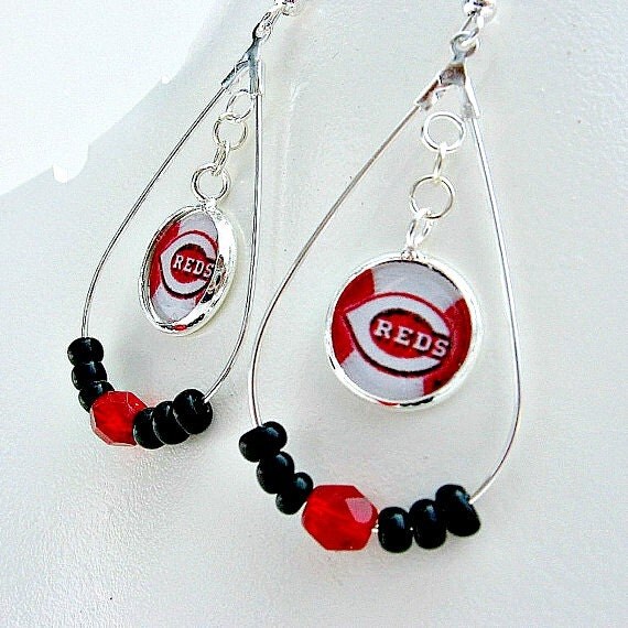 Cincinnati Reds Baseball Earrings Cincinnati Reds Jewelry