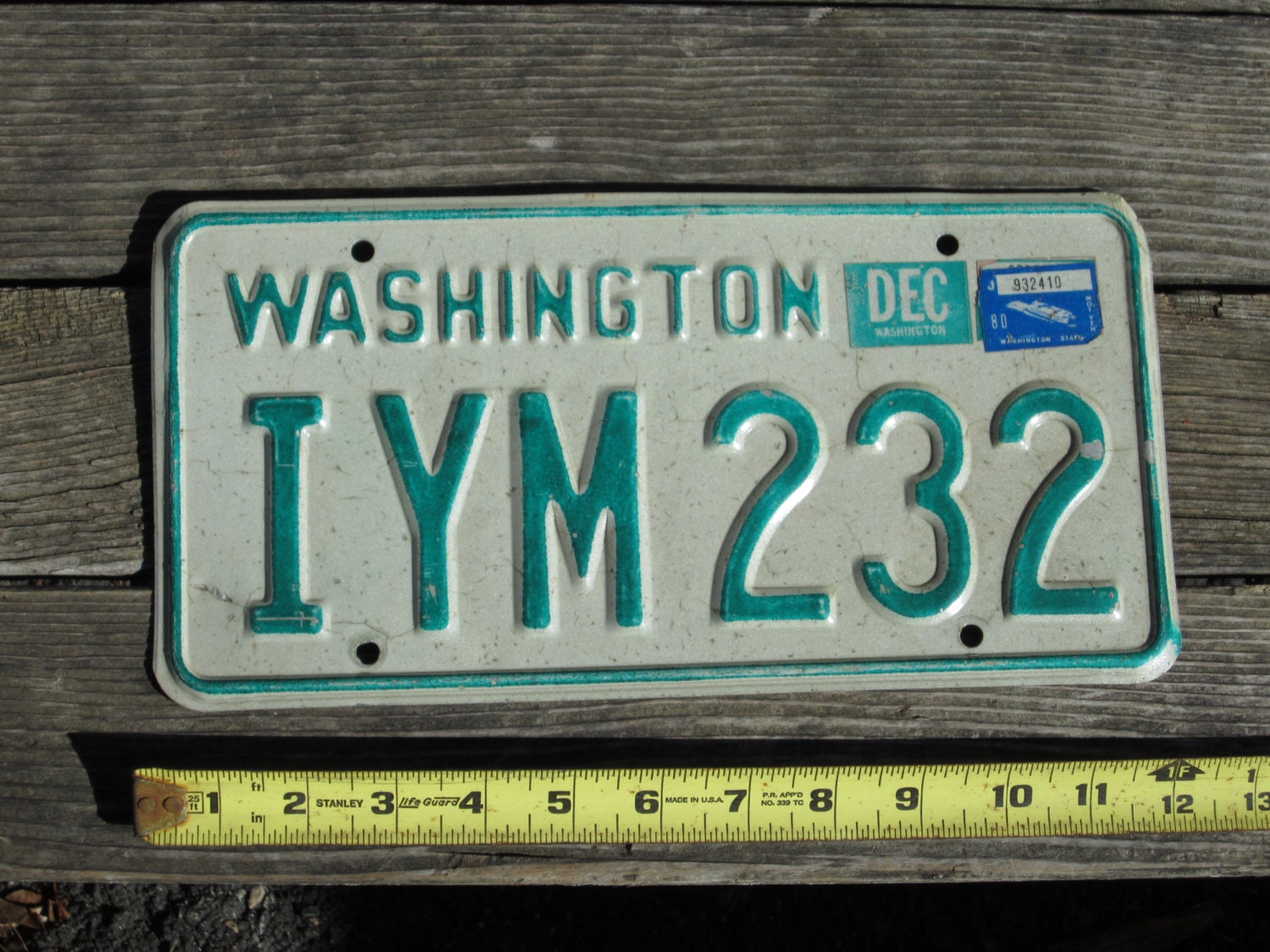Washington License Plate