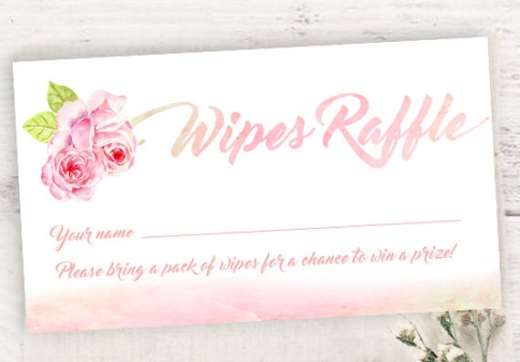 baby shower wipes raffle ticketwipes raffle tickettea party