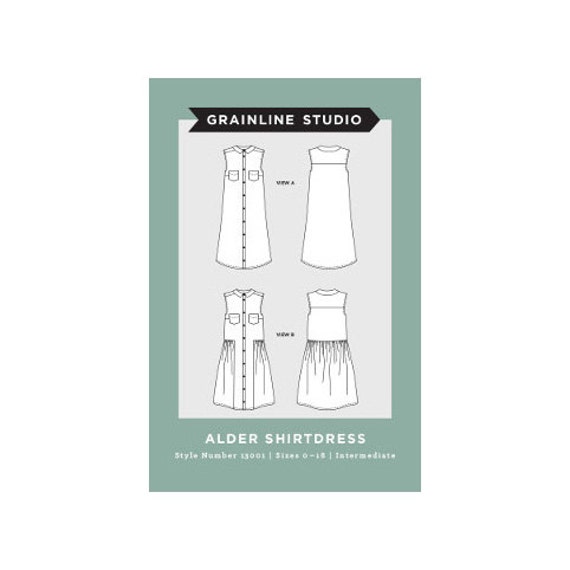 Grainline Studio Alder Shirtdress Pattern  Paper Sewing