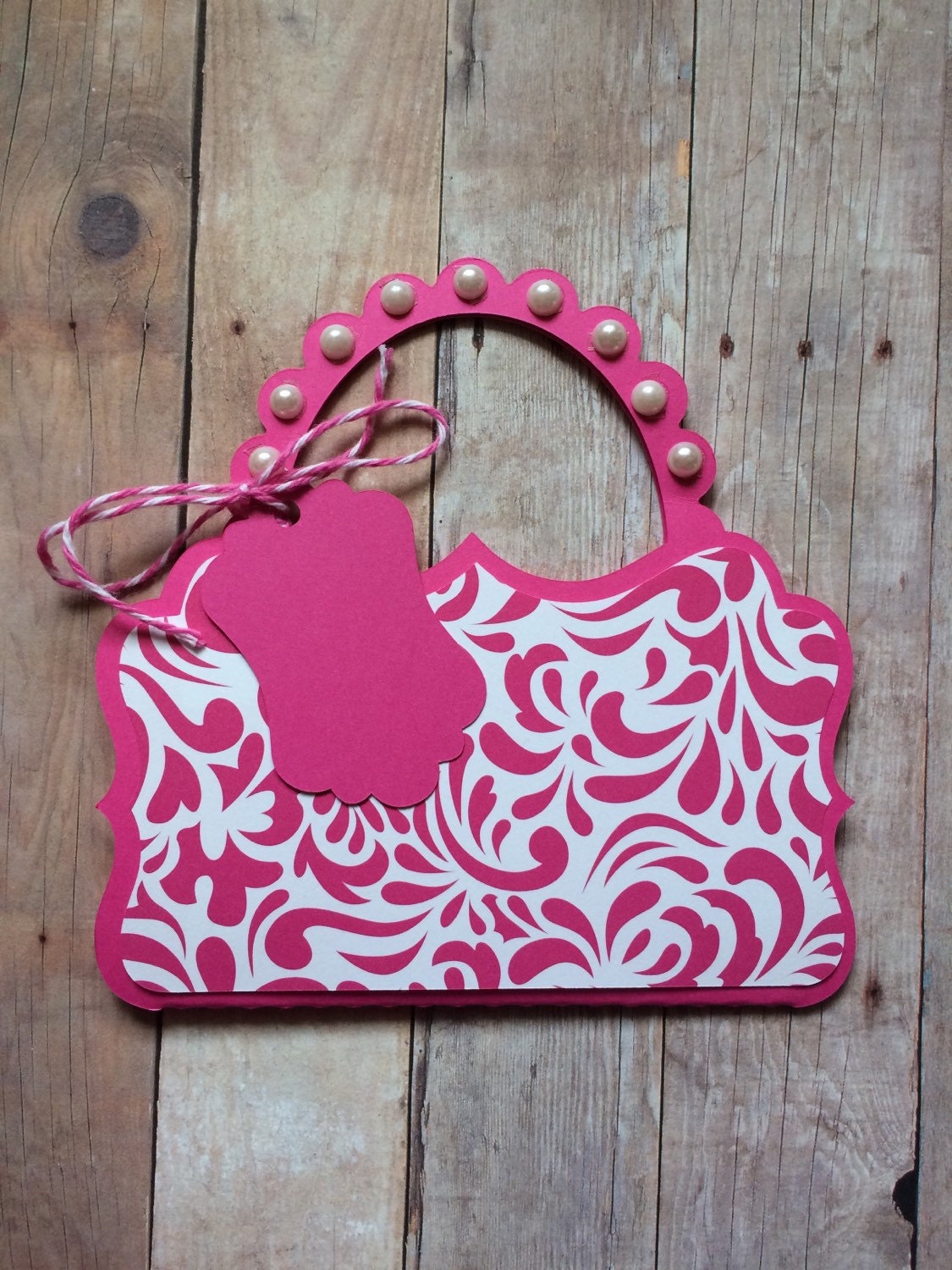 Purse Gift Card holder pearl purse cute by SusiesTreasureIsland