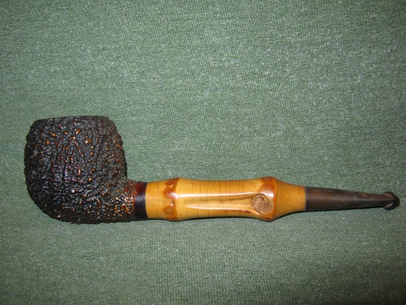 Bamboo & Meerschaum Pipe Tanganyika Vintage Estate Pipe