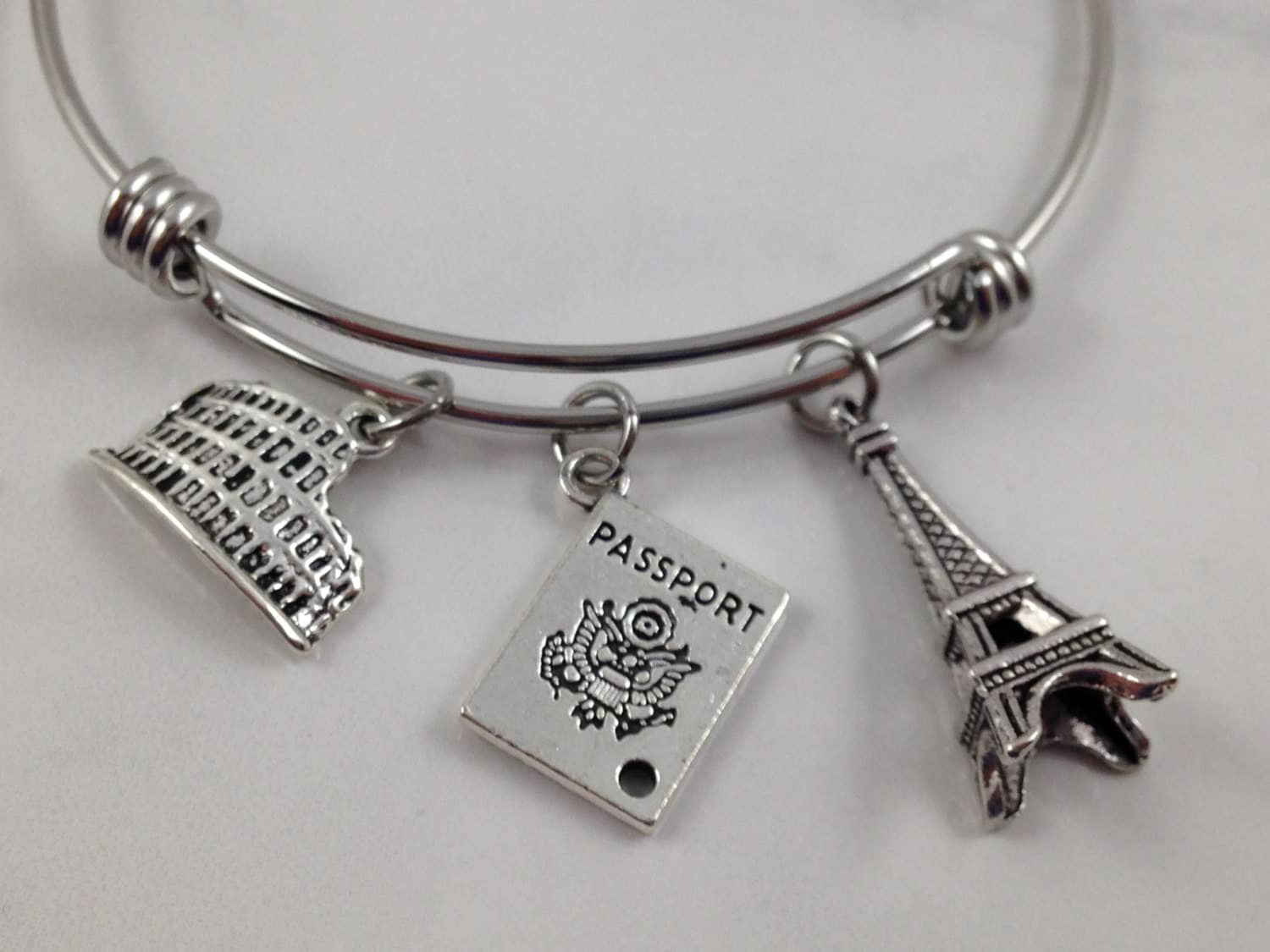 Travel Bracelet Travel Charm Bracelet Colosseum Charm