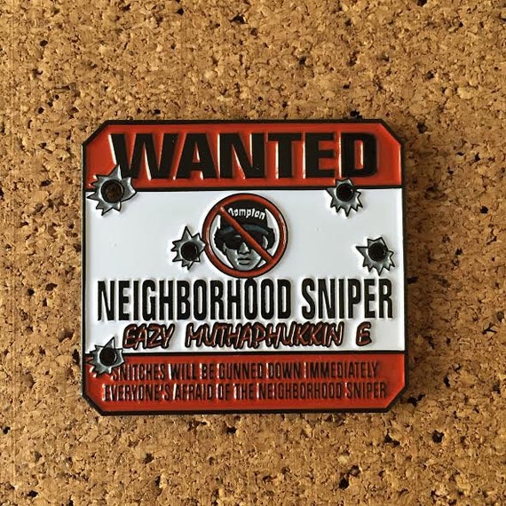 Eazy-E Neighborhood Sniper Hat Pins by FYHpins on Etsy
