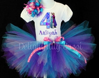 Frozen Tutu Set, Frozen Birthday Tutu, Frozen Birthday, Elsa and Anna Tutu, Olaf Tutu, Frozen Birthday, Girls Tutu, Birthday Tutu, Tutu Set