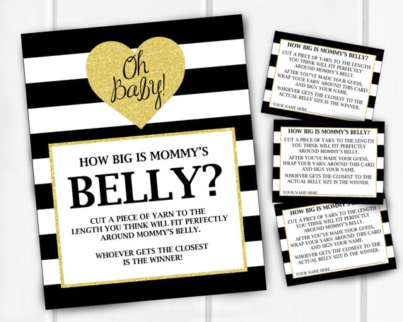 baby shower games oh Guess by The Mommy's Of Game Belly Belly JessieKdesign Size