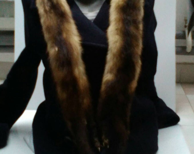 Vintage mink , mink fur, fur collar, wrap fur, mink fur 2 pelts, fur boa, taxidermy, full body, mink scarf, cape, wrap, winter warm fur