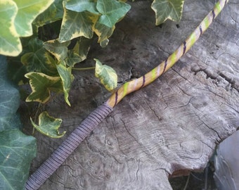 Fairy Wand - Wicca Wand - Magic Wand - Avocado Wand - Wood Wand - Baguette Magique