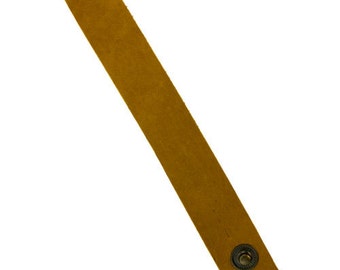 Leather Cuff Natural 1" Wide with 2 Snaps (LE2012)