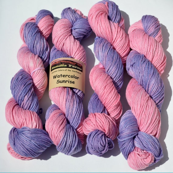 Yarn Hand Dyed 100 Organic Cotton Yarn Hand Dyed by FeelnCrafty