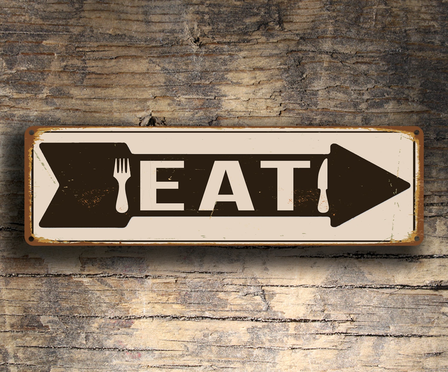 EAT Sign Kitchen Signs Diner Eat Sign Restaurant Eat Sign