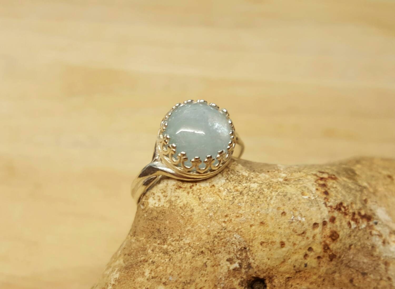 • OCULAR • aquamarine + silver ring main image 1