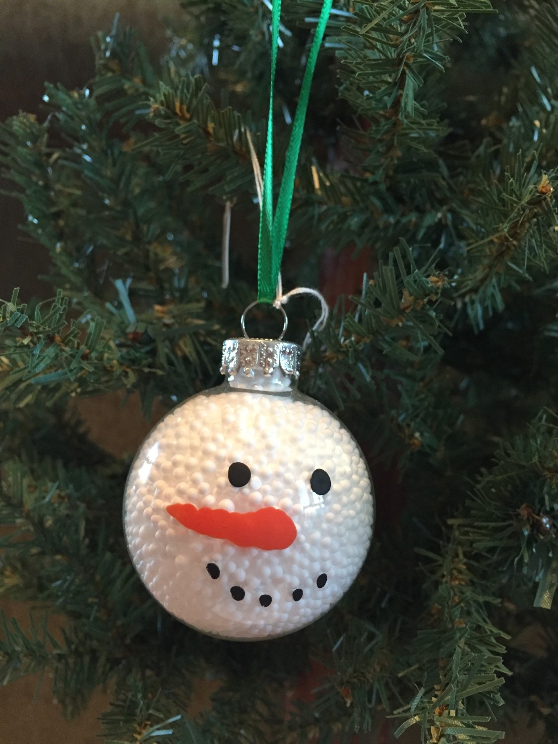 small glass snowman face ball ornament by adorningdelights small glass snowman face ball ornament by adorningdelights