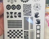 IN STOCK -- PTP Elements - Red Rubber Stamps Unmounted Sheets - Set #5