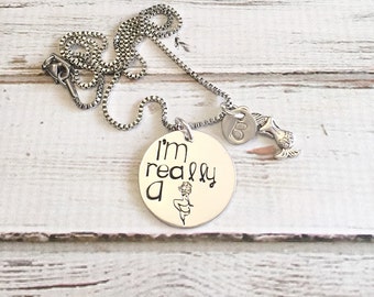 Yia Yia jewelry Hand stamped necklace Children's by BuyMeAPresent