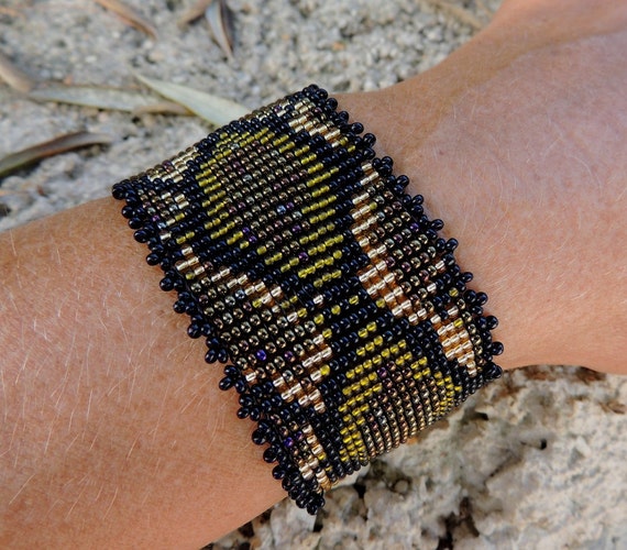 Snake Skin Bead Bracelet Original Fashion Design Extravaganza Gift Designer Cuff Wide Men Women