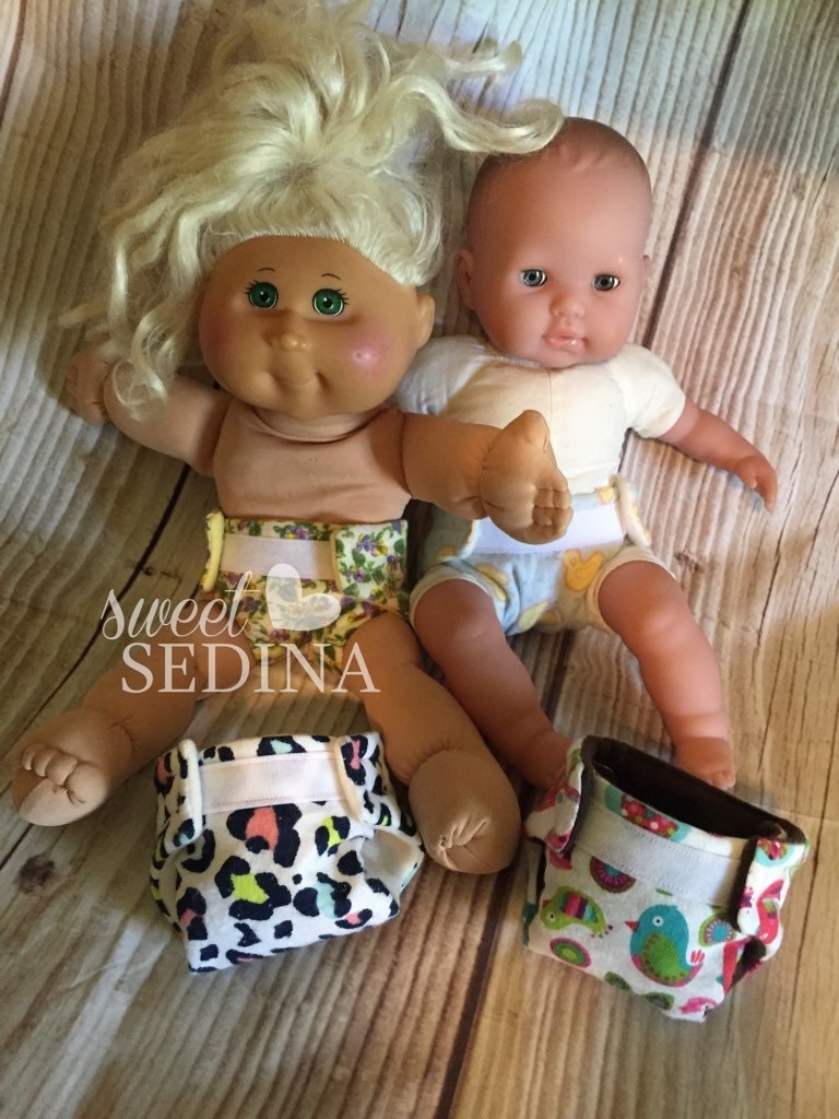 Baby doll cloth diapers set of 3