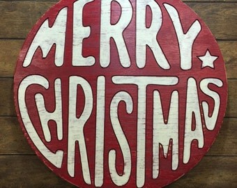 merry christmas sign red antiqued distressed large merry christmas sign red antiqued distressed large