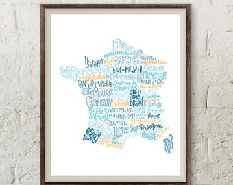 French cheese map kitchen print art for cooks bakery art french poster kitchen decor french art restaurant poster modern wall art