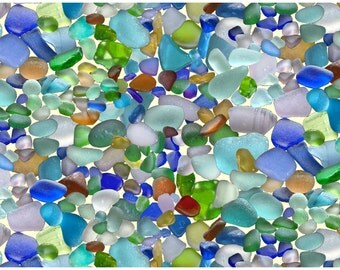 Landscape Medley - Beach Glass - Elizabeth's Studio (456-MULTI) Fabric Yardage