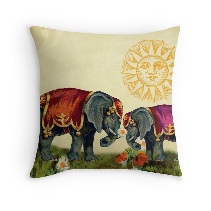 red elephant cushion