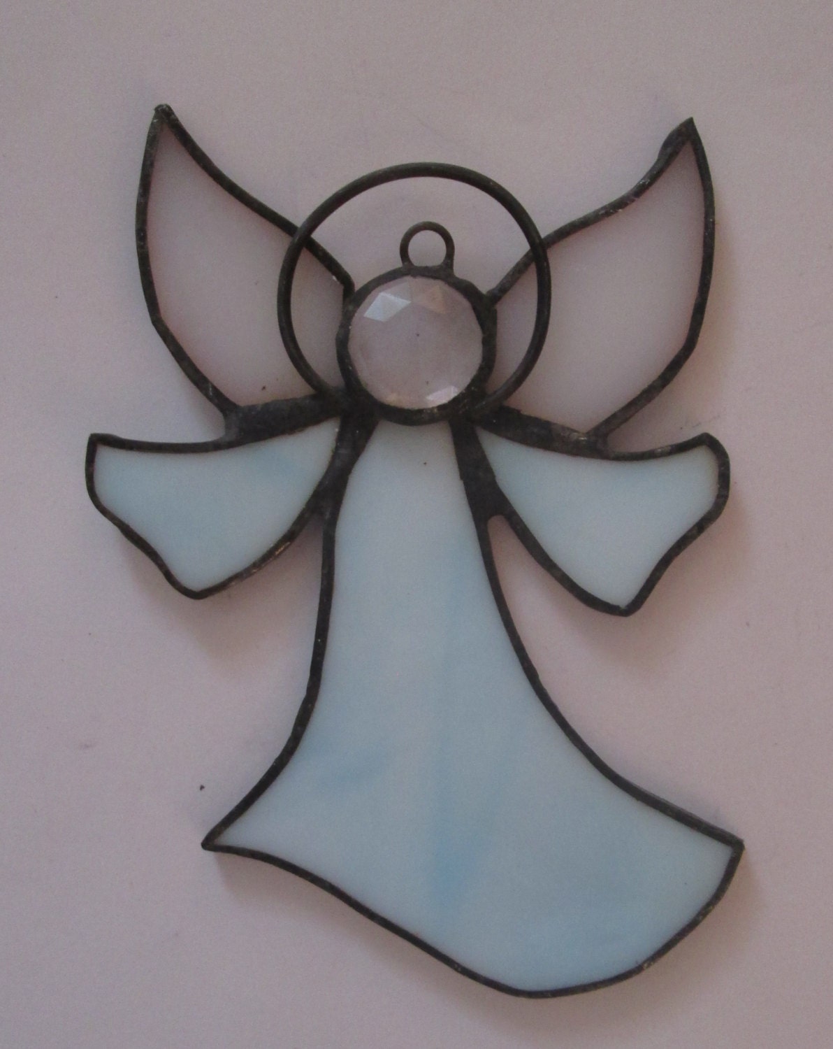 Simple Angel Suncatcher in Stained Glass