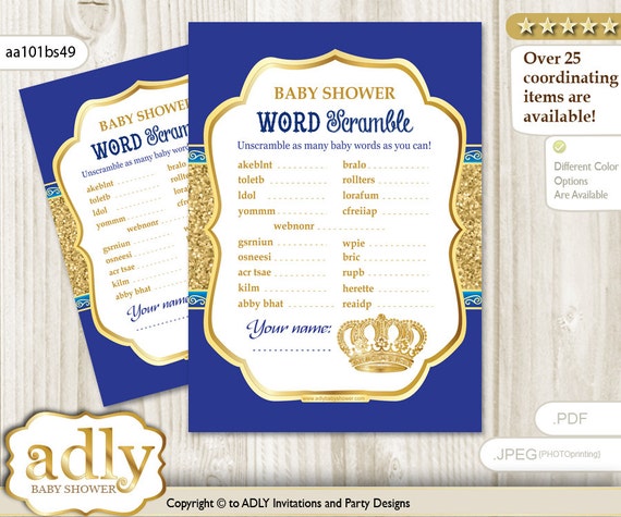 Royal Prince Word Scramble Game Guess Words Unscramble the