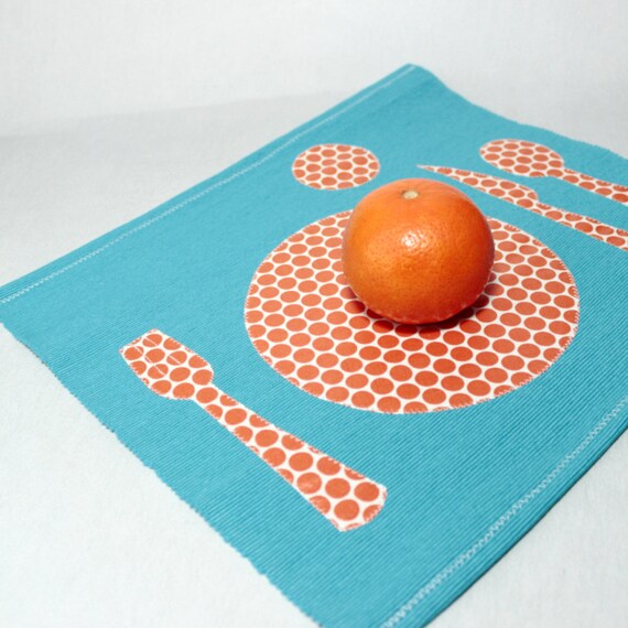 Montessori Placemat Toddler Fabric Placemat Kids by PopelineCo