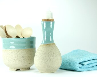 ceramic soap dispenser, Turquoise soap dispenser, Soap Dispenser pump, shower soap, soap holder, shampoo dispenser, dish set, ceramic stor