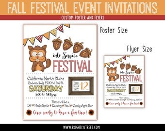 Fall Festival Flyer, Invitation and Poster CUSTOM ORDER