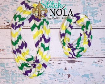 SALE!!! ~~Immediate SHIP!!! Gras Chevron Scarf, Adult Mardi Gras Scarf, Kids Mardi Gras Scarf, Mardi Gras Scarf, Chevron Scarf, Purple Gree